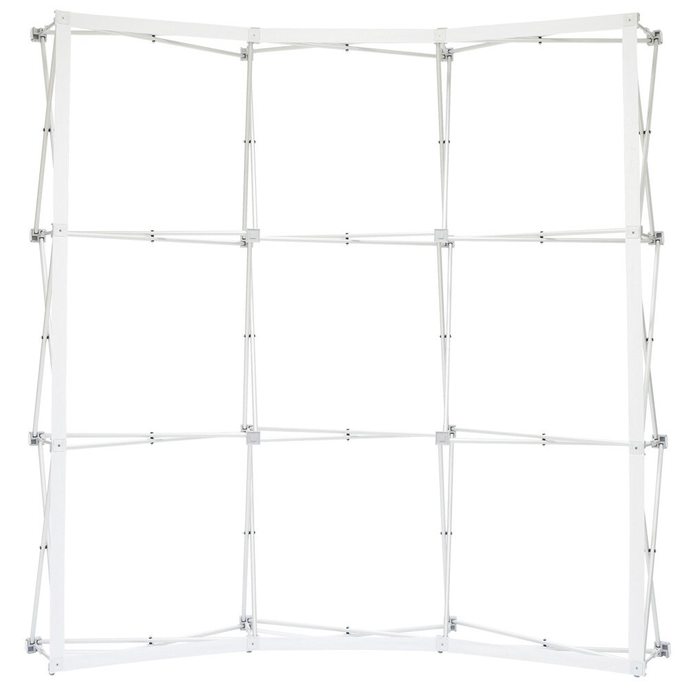8 x 7.5 ft. RPL Fabric Pop Up Display Curved — Hardware Only / No Endcaps